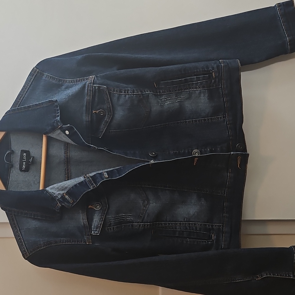 New Look Denim Jean Jacket Size Large
